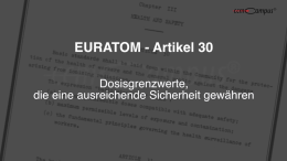 EURATOM - ein Überblick